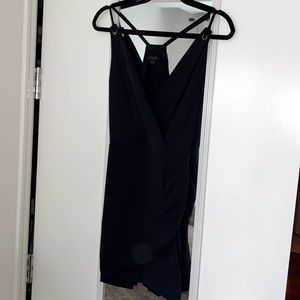 Allsaints faux wrap mini dress